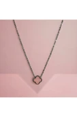 316 L Çelik Cleef Pembe Kolye thumbnail 2