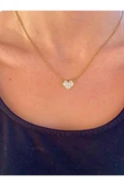 Lover Zirkon Taşlı Kolye | 316L Çelik thumbnail 1