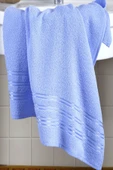 BAMİROSE 70X140 %100 PAMUK MAVİ TEKLİ OTEL HAVLUSU, BANYO HAVLUSU, SPA HAVLU, MAVİ HAVLU - 5