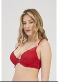 Moonlight 2207 Kırmızı Hafif Destekli Dantelli Sütyen thumbnail 1