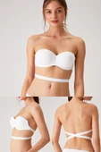 Pierre Cardin 6027 Beyaz Pisa Push Up Straplez Multi Function Mikro Sütyen Askı Hediyeli thumbnail 5