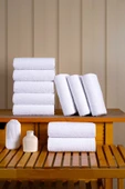 BAMİROSE 50X90 %100 PAMUK 10'LU OTEL HAVLUSU, EL HAVLUSU, YÜZ HAVLUSU, BAŞ HAVLUSU, SPOR HAVLUSU, SPA HAVLU - 1