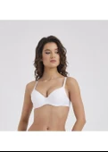 Moonlight 2384 Beyaz Balenli Destekli Soft Kap Basic Sütyen thumbnail 1