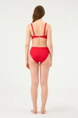 Eros 6 CM Kalın Kenar Tek Alt Bikini 813 KIRMIZI thumbnail 4