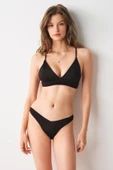 No Gossip 239100 Siyah Renk Kadın Crush Sırtı Çapraz Üçgen Bikini Üst thumbnail 1