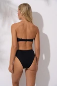 Pierre Cardin 241242 Dolgulu Straplez Bikini Takımı SIYAH thumbnail 2