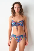 No Gossip 239110 Kadın Batik Freez Sürgülü Büstiyer Bikini Üst - 3