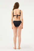Eros Balenli Toparlayıcı Tek Üst Bikini 827 Siyah thumbnail 2