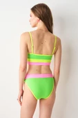 NO GOSSİP JOJOBA PARÇALI BÜSTİER TEK ÜST BİKİNİ neon yeşil thumbnail 2