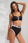 Pierre Cardin 241264 Straplez Yüksek Bel Bikini Takımı SIYAH - 2