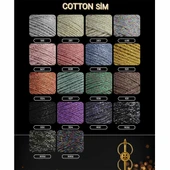 Sultan Simli Pamuk Makrome ( Cotton Sim ) 201 Krem - 2