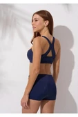 Pierre Cardin Şortlu Yüzücü Bikini Takım Lacivert thumbnail 1