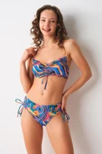 No Gossip 239110 Kadın Batik Freez Sürgülü Büstiyer Bikini Üst - 1