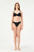 Eros Balenli Toparlayıcı Tek Üst Bikini 827 Siyah thumbnail 3