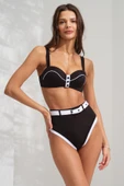 Pierre Cardin 241264 Straplez Yüksek Bel Bikini Takımı SIYAH - 3