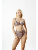 Louren NB1957 BALENLI TOPARLAYICI BİKİNİ LEOPAR thumbnail 1