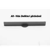 Saral Çizgili Füme Renk Metal Kulp 224 mm 22.4 cm Mobilya Çekmece Mutfak Dolabı Dolap Kapak Kulplar thumbnail 7