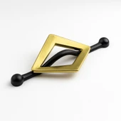 Altın Renk Gold Metal Çekmece Dolap Kulpu 96 mm | Lüx Mobilya Kapak Kolu Ergonomik ve Şık Tasarım thumbnail 1