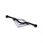 Gümüş Krom Metal Kulp 96 mm Dekoratif Dolap ve Çekmece Kapak Kolu Lüx Mobilya Kulpları Dekoratif thumbnail 6