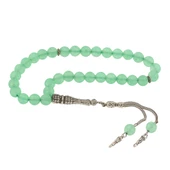 ​Doğaltaş Metal Püsküllü Yeşim Taşı Tesbih - 1