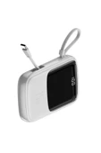 Baseus Qpow Lightning Kablolu Beyaz 10000 mAh Powerbank Teşhir - 4