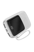 Baseus Qpow Lightning Kablolu Beyaz 10000 mAh Powerbank Teşhir - 2