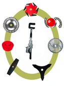 EISENN Zeytin Hasat Makinası + Sırt tipi Benzinli Motorlu Tırpan 9 Parça Özel Set - 4
