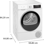 SİEMENS WQ42A201TR iQ300 Isı Pompalı Kurutma Makinesi 9 kg Beyaz thumbnail 10