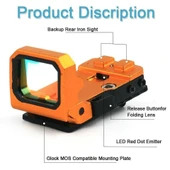 Vism Flipdot Reflex M2 Red Dot Sight - Katlanabilir 22mm Reflex Nişangâh thumbnail 4