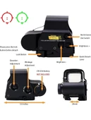 Nikula 558-G43 XPS2 Hedef İşaretleyici Red Dot - Holografik Nişangâh, 5x Büyütmeli Set-Siyah thumbnail 2