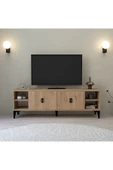Evmo Home 3507 Deren TV Ünitesi 150 Cm Raflı Kapaklı Sepet - 1