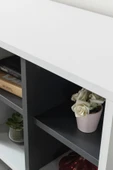 Evmo Home 3112 Şile Metal Ayaklı Metal Kulplu Tv Ünitesi 100 Cm - Beyaz - 8