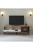 Evmo Home Neva TV Ünitesi 150 CM Kapaklı Sepet - Beyaz - Antrasit - 2