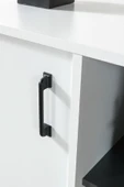 Evmo Home 4112 Şile Metal Ayaklı Metal Kulplu 100 Cm Konsol - Tv Ünitesi - Yemek Odası - Kahve Köşesi - 6