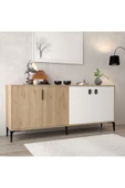 Evmo Home 4003 Neva Konsol 180 Cm Sepet - Beyaz Tv Ünitesi - Yemek Odası - Kahve Köşesi - 4