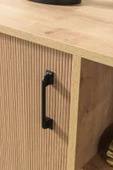 Evmo Home 4110 Şile Metal Ayaklı Metal Kulplu 100 Cm Konsol - Tv Ünitesi - Yemek Odası Yunus - Safir - 6