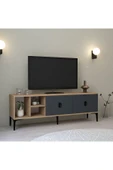 Evmo Home 3505 Era TV Ünitesi 150 Cm Kapaklı Raflı Antrasit - Sepet - 3