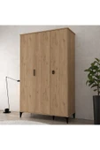 Evmo Home 6301 Neva 3 Kapılı 200 Cm Gizli Çekmeceli Gardırop , Elbise Dolabı , Genç Odası Sepet - 4