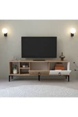 Evmo Home 3506 Era TV Ünitesi 150 Cm Kapaklı Raflı Sepet - Yunus - Beyaz - 4