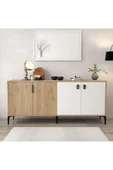 Evmo Home 4003 Neva Konsol 180 Cm Sepet - Beyaz Tv Ünitesi - Yemek Odası - Kahve Köşesi - 2