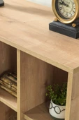 Evmo Home 4110 Şile Metal Ayaklı Metal Kulplu 100 Cm Konsol - Tv Ünitesi - Yemek Odası Yunus - Safir - 7