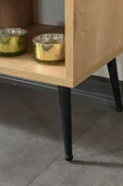 Evmo Home 3610 Şile Metal Ayaklı Metal Kulplu 160 Cm TV Ünitesi - Yunus Safir - 7