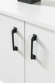Evmo Home 4612 Şile Metal Ayaklı Metal Kulplu Konsol 160 LIK - Yemek Odası - Salon Odası Beyaz - 6