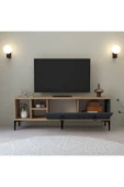 Evmo Home 3505 Era TV Ünitesi 150 Cm Kapaklı Raflı Antrasit - Sepet - 4