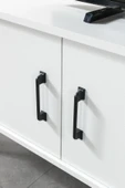 Evmo Home 3612 Şile Metal Ayaklı Metal Kulplu 160 Cm Tv Ünitesi - Beyaz - 5