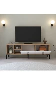 Evmo Home 3504 Era TV Ünitesi 150 Cm Kapaklı Raflı Sepet - Beyaz - 2