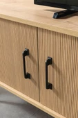 Evmo Home 3610 Şile Metal Ayaklı Metal Kulplu 160 Cm TV Ünitesi - Yunus Safir - 6