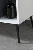 Evmo Home 4112 Şile Metal Ayaklı Metal Kulplu 100 Cm Konsol - Tv Ünitesi - Yemek Odası - Kahve Köşesi - 7