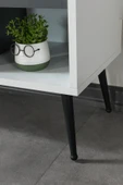 Evmo Home 3612 Şile Metal Ayaklı Metal Kulplu 160 Cm Tv Ünitesi - Beyaz - 6