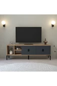 Evmo Home 3505 Era TV Ünitesi 150 Cm Kapaklı Raflı Antrasit - Sepet - 1